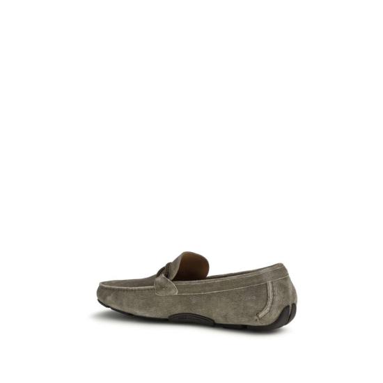  살바토레 페라가모 로퍼 페라가모 송아지 가죽 보스 타우러스 슬립온  그레이 - SALVATORE FERRAGAMO