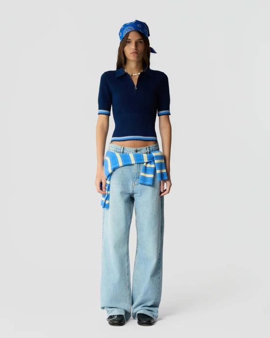  게스트 인 레지던스 스웨터 마르셀라 폴로  네이비