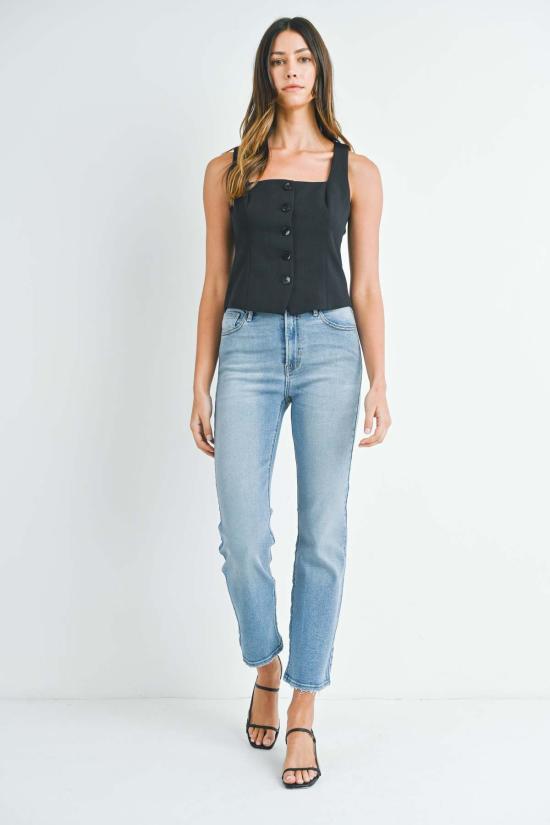  저스트 블랙 데님 데님 팬츠 BP467J BLACK - JUST BLACK DENIM
