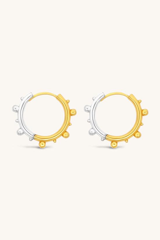  시에라 윈터 주얼리 이어링 주크박스 후프  스털링 실버/골드 베르메일 - SIERRA WINTER JEWELRY