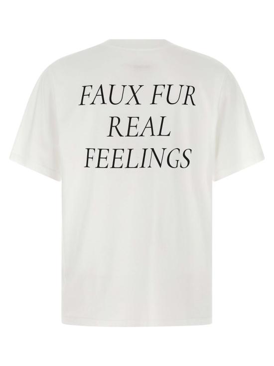 MM6 메종마르지엘라 반팔 티셔츠 Mm6 메종 마르지엘라 바이컬러 코튼 티셔츠 - MM6 MAISON MARGIELA