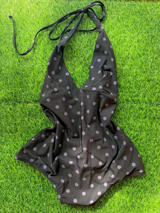  Pale Swimwear 원피스 수영복 Mila Plunge One Piece Swimsuit Dots - OTHER BRANDS
