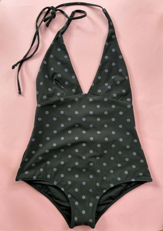  Pale Swimwear 원피스 수영복 Mila Plunge One Piece Swimsuit Dots