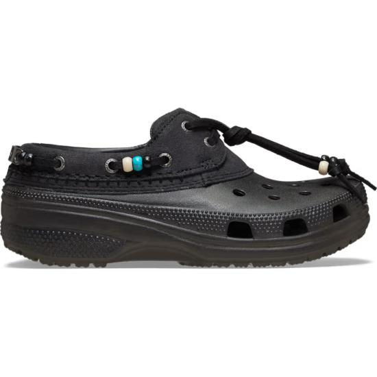 크록스 샌들 클래식 럭스 보트 슈즈 다크 코코아 - CROCS