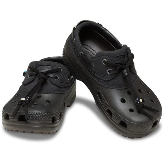  크록스 샌들 클래식 럭스 보트 슈즈 다크 코코아 - CROCS
