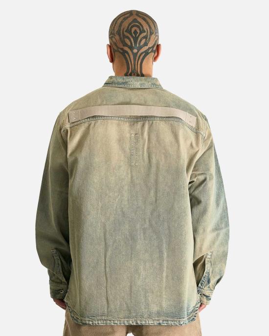  릭 오웬스 데님 자켓 점보 아우터셔츠 - RICK OWENS