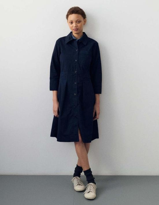  MHL by Margaret Howell 원피스 Mhl By Margaret Howell 플리츠 셔츠 드레스 드라이 코튼 트윌 - OTHER BRANDS