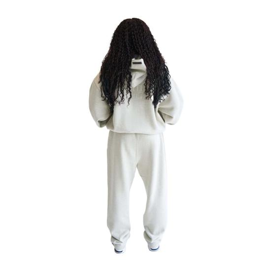  피어오브갓 트레이닝/조거 팬츠 피어 오브 갓 릴랙스드 플리스 스웨트팬츠 헤더 스톤 - FEAR OF GOD
