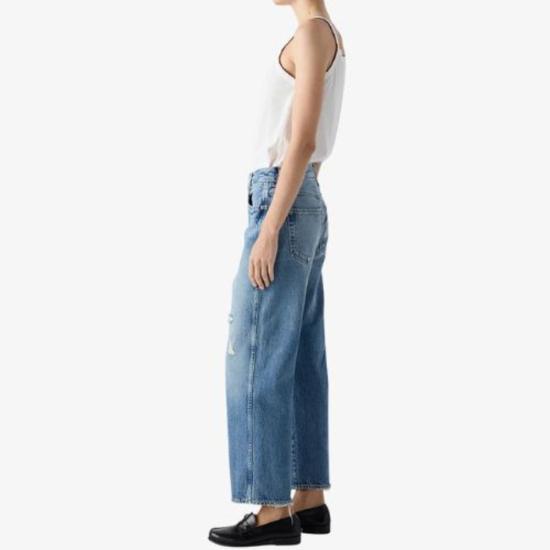  아모 데님 데님 팬츠 해티 팬츠 진 러브 스펠 - AMO DENIM