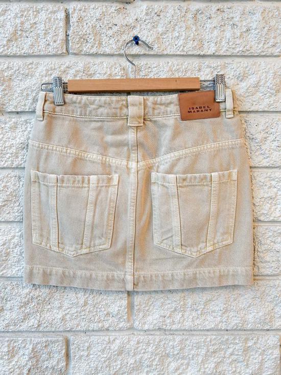  이자벨마랑 데님 스커트 Isabel Marant Juana 스커트 에크루 - ISABEL MARANT