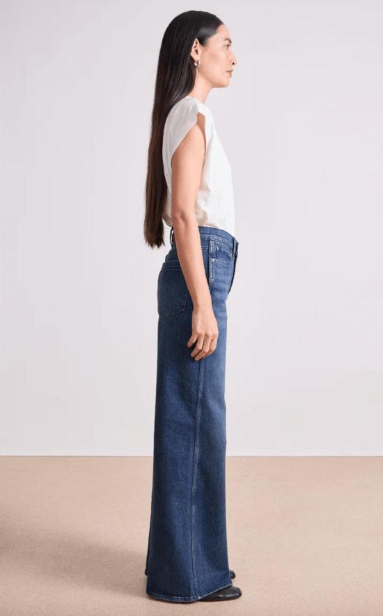  어피스 어파트 데님 팬츠 어피스 아파트 풀 렝스 메리디안 와이드 레그 팬츠 우나 워시 - APIECE APART