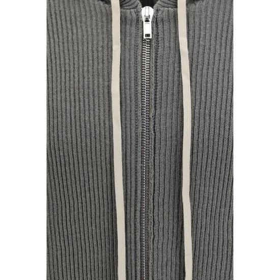 릭 오웬스 스웨터 바이컬러 울 오비스 아리에스 후디 - RICK OWENS