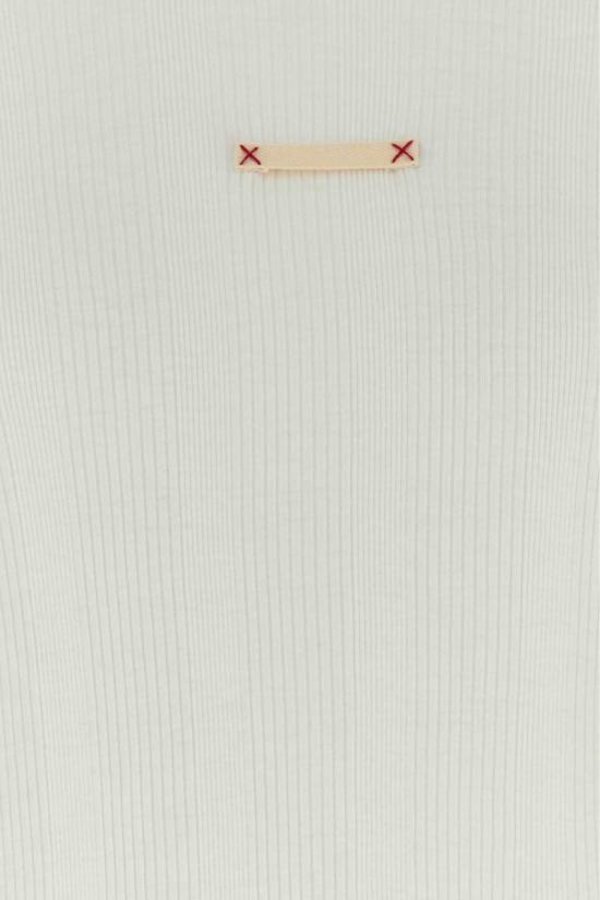  마르지엘라 반팔 티셔츠 메종  코튼 블렌드 티셔츠 오프화이트 - MAISON MARGIELA