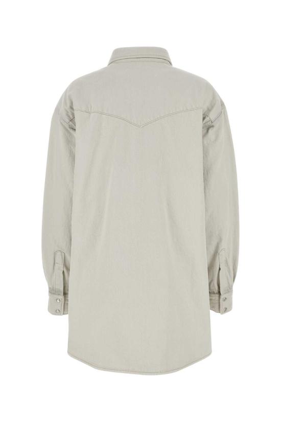  마르지엘라 데님 자켓 메종  초크 데님 오버사이즈 셔츠 - MAISON MARGIELA