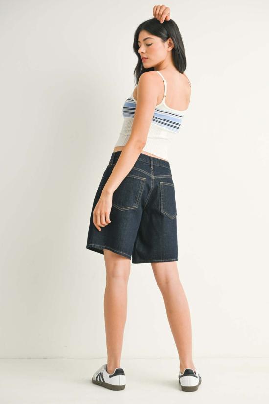  저스트 블랙 데님 데님 숏팬츠 BH491N SUP - JUST BLACK DENIM