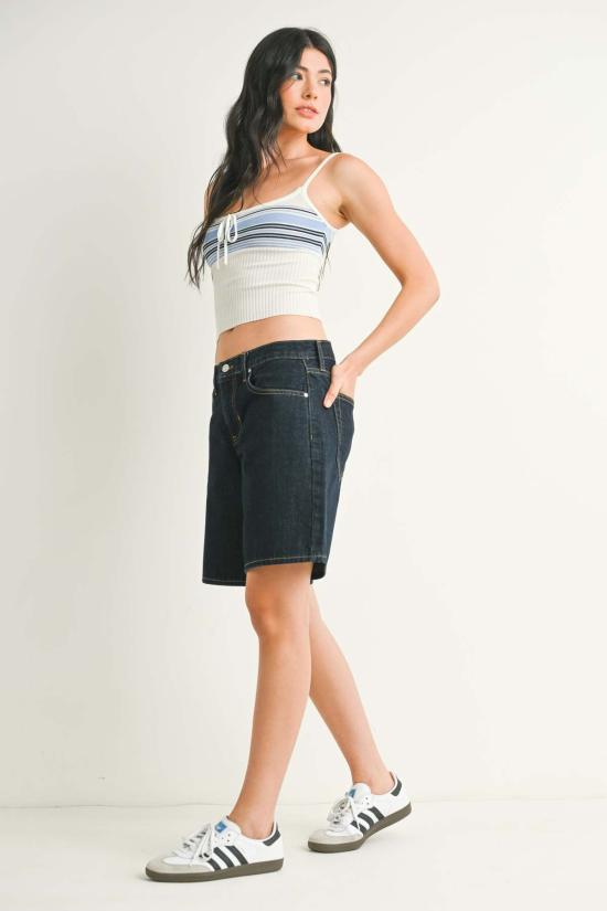  저스트 블랙 데님 데님 숏팬츠 BH491N SUP - JUST BLACK DENIM
