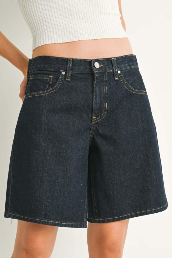  저스트 블랙 데님 데님 숏팬츠 BH491N SUP - JUST BLACK DENIM