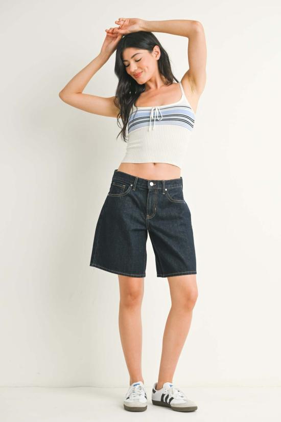  저스트 블랙 데님 데님 숏팬츠 BH491N SUP - JUST BLACK DENIM
