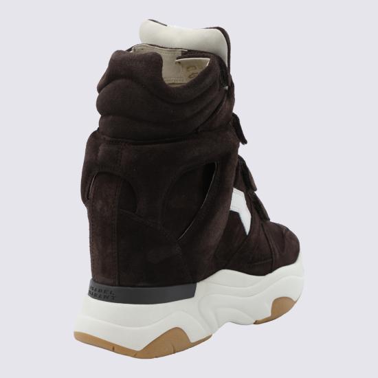 26FW 이자벨마랑 스니커즈 24HBK0009FA B4E10SCLMW CHOCOLATE MILKY WHITE - ISABEL MARANT