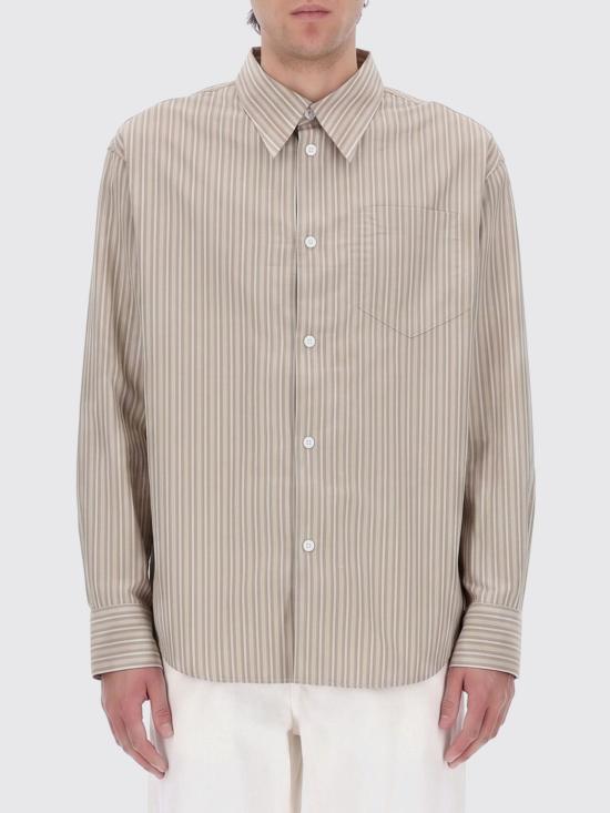 26SS 아미 포플린 반팔 셔츠 USH809 CO0219A040 BEIGE