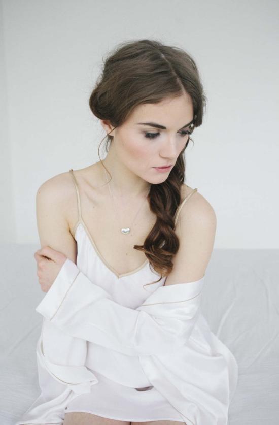  살루아 란제리 캐미솔 살루아 엠마 실크 셔츠 - SALUA LINGERIE
