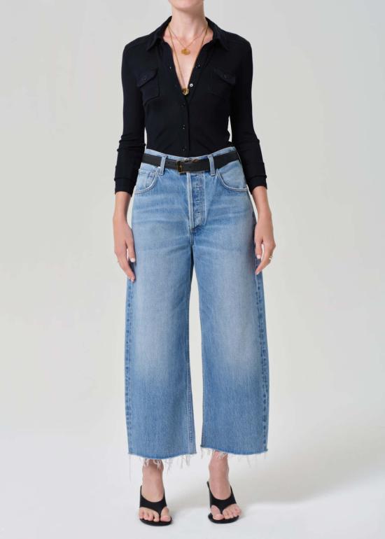  시티즌 오브 휴머니티 크롭 팬츠 Citizens Of Humanity Ayla Raw Hem Crop Jeans Honour - CITIZEN OF HUMANITY