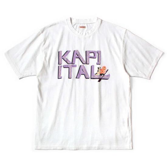  캐피탈 반팔 티셔츠 Kapital 20/ 저지 크루 T(카누 ) 티셔츠