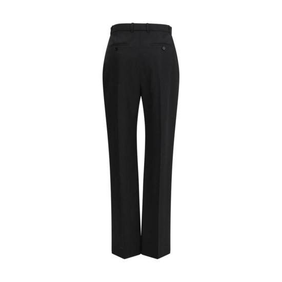 26FW 알렉산더 맥퀸 스트레이트 팬츠 울 오비스 아리에스 드레스 팬츠 블랙 - ALEXANDER MCQUEEN