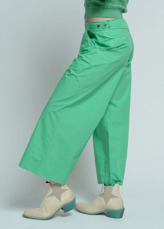  브라조 트리콧 스트레이트 팬츠 브라조 트리코 코튼 세일러 팬츠 모히토 - BRAZEAU TRICOT