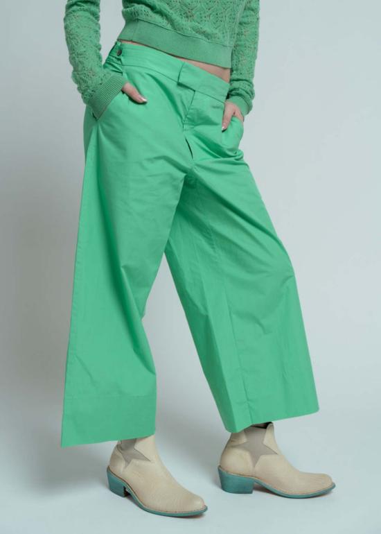  브라조 트리콧 스트레이트 팬츠 브라조 트리코 코튼 세일러 팬츠 모히토 - BRAZEAU TRICOT