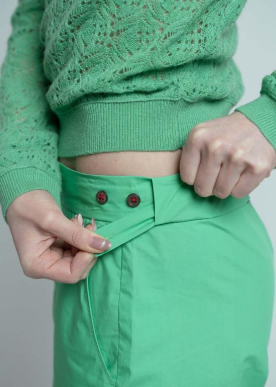  브라조 트리콧 스트레이트 팬츠 브라조 트리코 코튼 세일러 팬츠 모히토 - BRAZEAU TRICOT