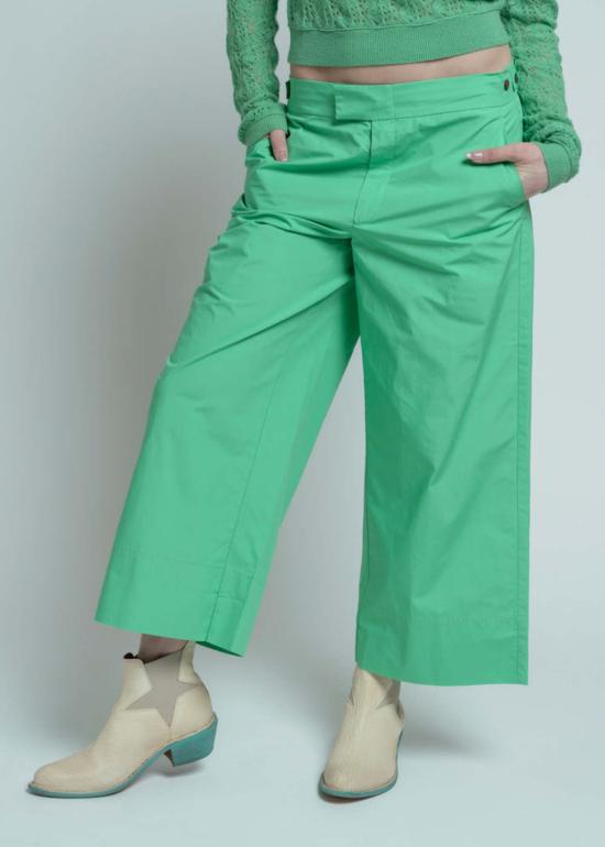  브라조 트리콧 스트레이트 팬츠 브라조 트리코 코튼 세일러 팬츠 모히토 - BRAZEAU TRICOT