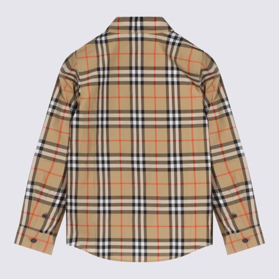 26FW [키즈] 버버리 셔츠 8117166 B9368 SAND IP CHECK - BURBERRY