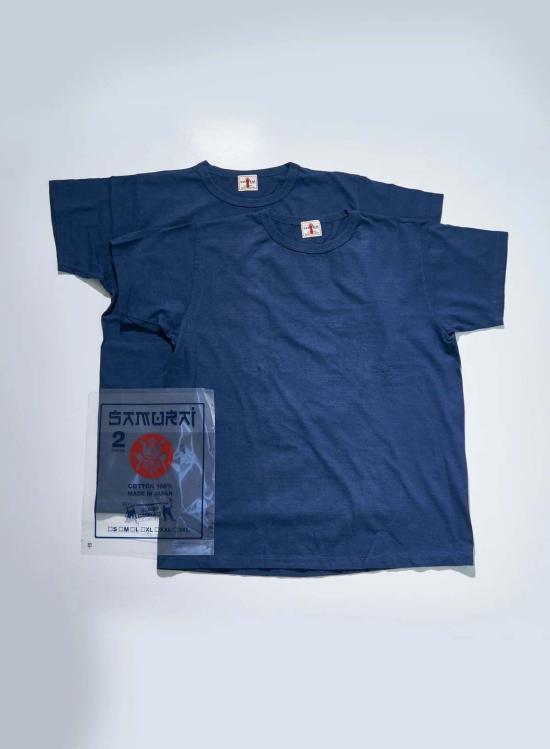  사무라이 진스 반팔 티셔츠 사무라이 진 크루넥 티셔츠 2팩 (무지) - SAMURAI JEANS