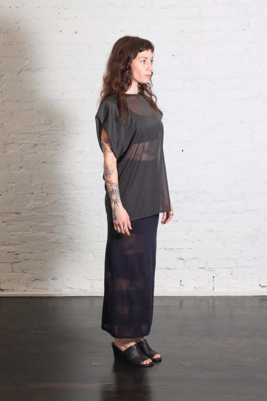  알리지 블라우스 Alysi Blusa Girocollo 탑 Lavagna - ALYSI