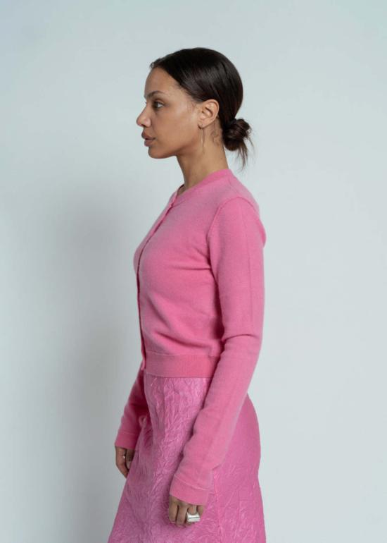  브라조 트리콧 가디건 브라조 트리코 로얄 올 썸즈 카디건 버블검 - BRAZEAU TRICOT
