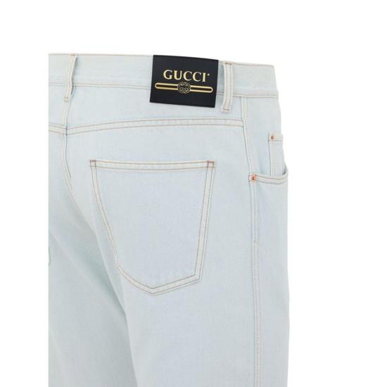  구찌 데님 릴렉스핏 진 블루 - GUCCI