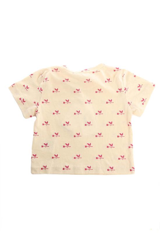 [키즈] 3.1 필립림 티셔츠 어린이 3.1 필립 림 루스터 프린트 티셔츠 화이트/핑크 - 3.1 PHILLIP LIM