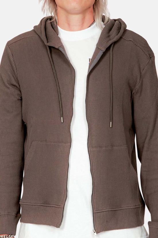  블루&크림 후드 티셔츠 WVBC21 WFLT03 CHARCOAL - BLUE&CREAM