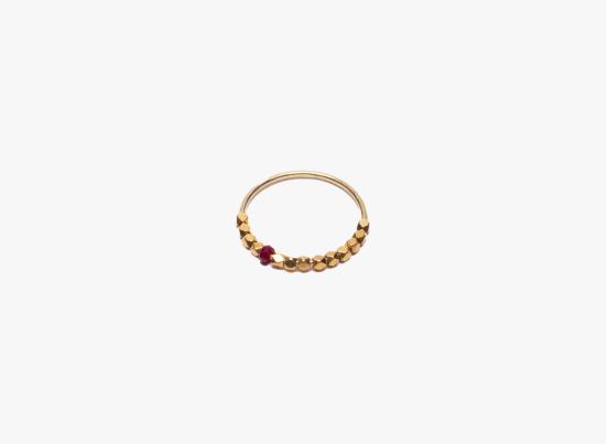  타이틀 오브 워크 반지 작품 제목: 금색 비즈  020