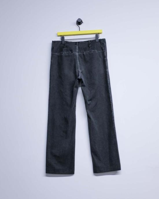  가브리엘라 콜 가먼츠 스트레이트 팬츠 Gabriela Coll Garments No.305 캔버스 벨트 루프 바지 워시드 블랙 - GABRIELA COLL GARMENTS