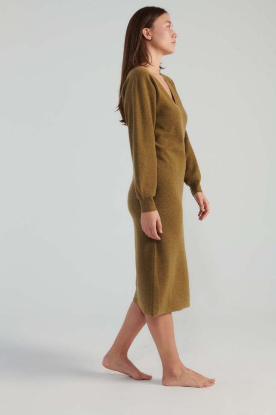  레이첼 코미 미디 원피스 슬리트 드레스 머스타드 - RACHEL COMEY