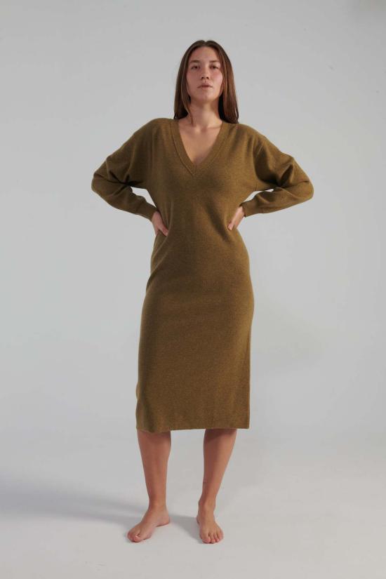  레이첼 코미 미디 원피스 슬리트 드레스 머스타드 - RACHEL COMEY