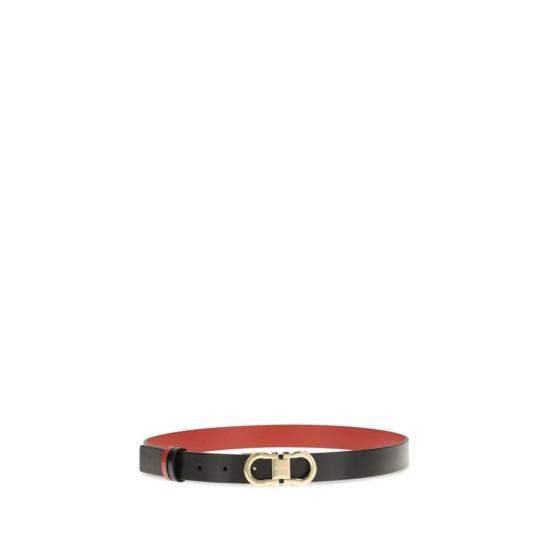  살바토레 페라가모 벨트 페라가모 송아지 가죽 보스 타우러스 레귤러  블랙 - SALVATORE FERRAGAMO