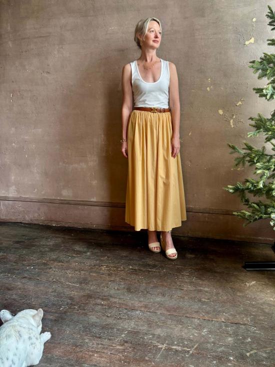  어피스 어파트 롱 스커트 Apiece Apart Hanne Tie Maxi Skirt - APIECE APART