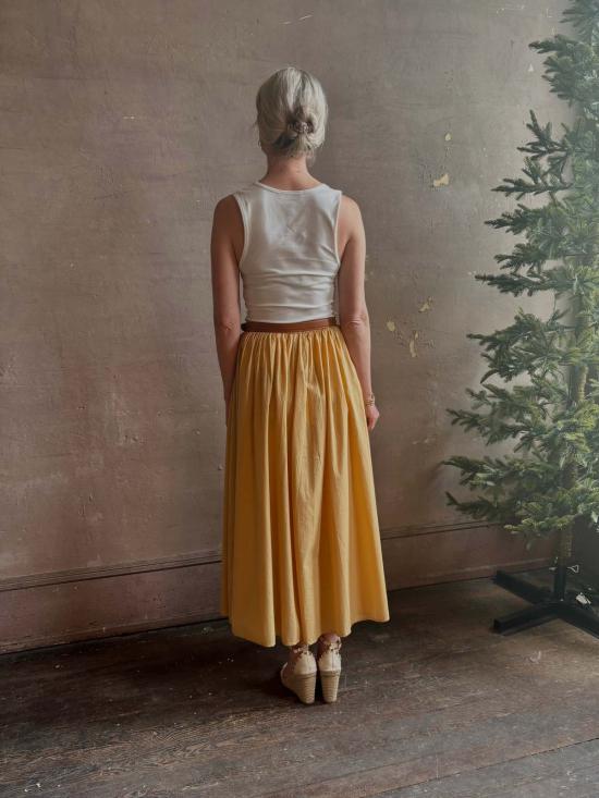  어피스 어파트 롱 스커트 Apiece Apart Hanne Tie Maxi Skirt - APIECE APART