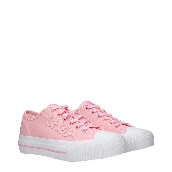  지미추 스니커즈 패브릭 로우탑  핑크 - JIMMY CHOO