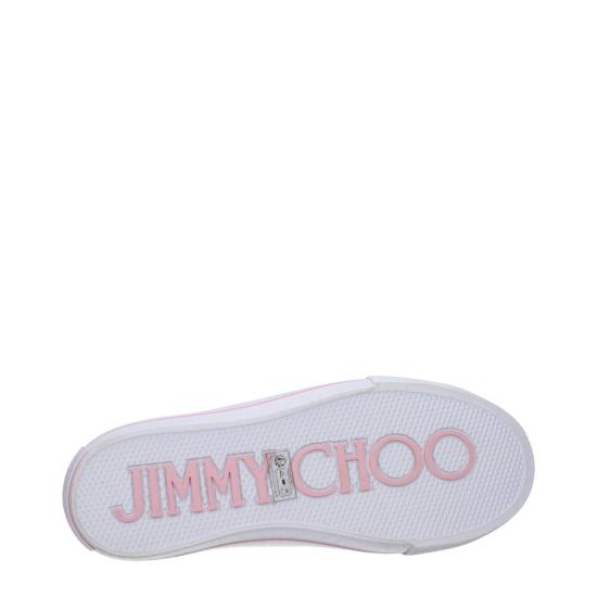  지미추 스니커즈 패브릭 로우탑  핑크 - JIMMY CHOO
