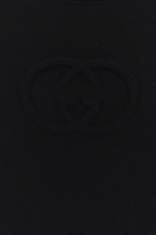  구찌 스웨터 블랙 코튼 오버사이즈 스웨트셔츠 - GUCCI