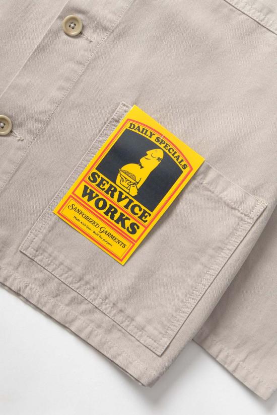  서비스웍스 자켓 서비스 웍스 캔버스 작업 셔츠 재킷 스톤 - SERVICE WORKS